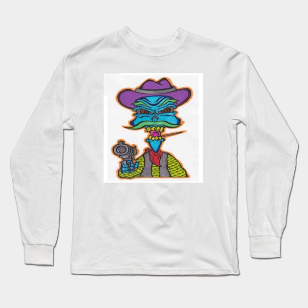 Killer Cowboy Long Sleeve T-Shirt by AFlynnstone